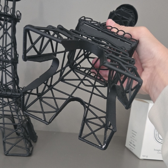 Black Eiffel Tower Wire Sculptures, Faahion Girls, Statement, GUC, 12", Iron Art - Picture 5 of 12